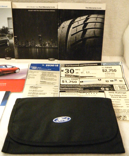 2014 FORD FOCUS OWNERS MANUAL SET guide w/case *FAST SHIP* - Picture 3 of 6