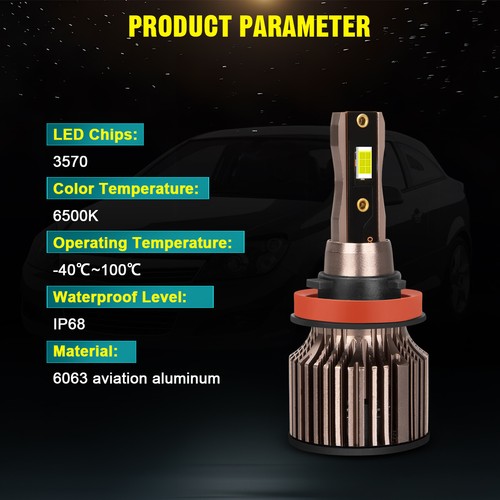 For Chevy Silverado 1500 2500 HD Crew Cab Pickup 2022-2024 LED Headlight Bulb Q7 - Picture 4 of 18