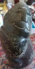 Antique Carving of Inuit Man
