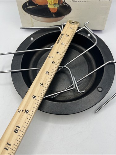 Kit de 3 piezas de tostador vertical antiadherente para aves de corral club de cocina de pollo barbacoa vintage - Imagen 9 de 10