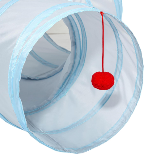 Pet Cat Tunnel Tube Cat Toys 3 Way Collapsible, Cat Tunnels for Indoor Cats，Kitt - Afbeelding 6 van 7