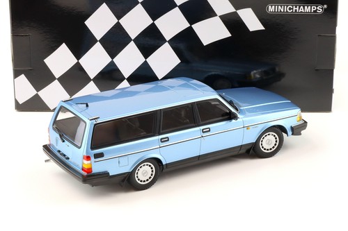 1:18 Minichamps Volvo 240 GL Break Estate 1986 blue metallic - Bild 3 von 4