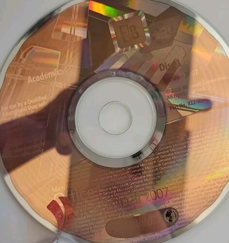 MS Office Pro 2007 Upgrade For Academic Use Only Used 2 Disks - Picture 2 of 7