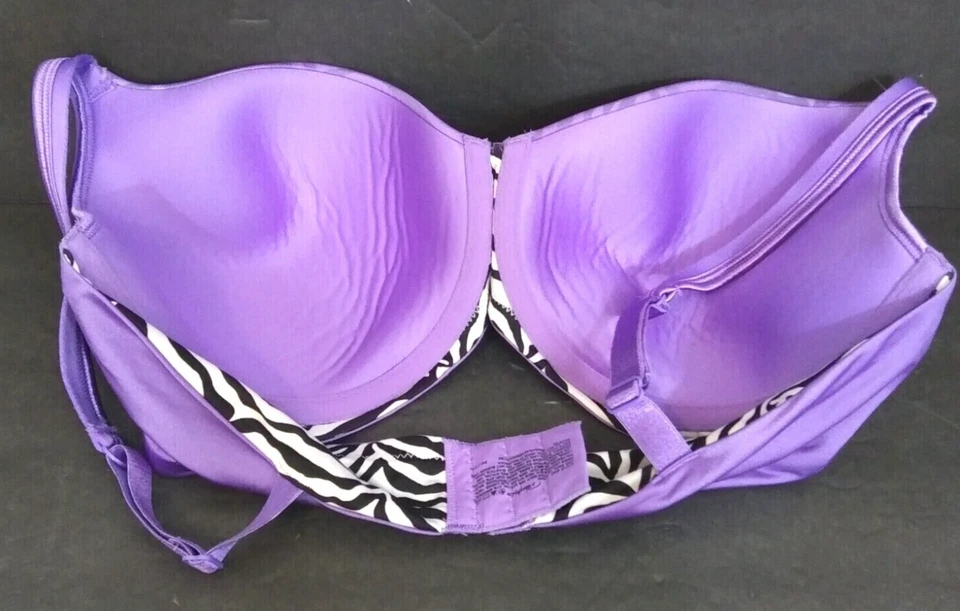 Sujetador Playtex para mujer 40D púrpura con aros correas ajustables cierre de gancho y ojo Foto 3 de 4