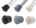 Rubber Furniture Feet Tips Ferrule Caps Stoppers - 16 Pack, Many Sizes & Colours