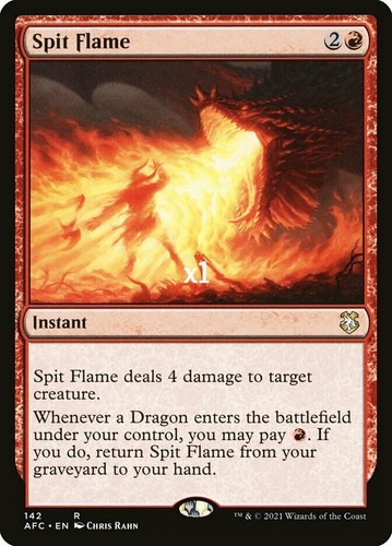 MTG Commander: Adventures in the Forgotten Realms AFC Spit Flame MINT - Picture 1 of 1