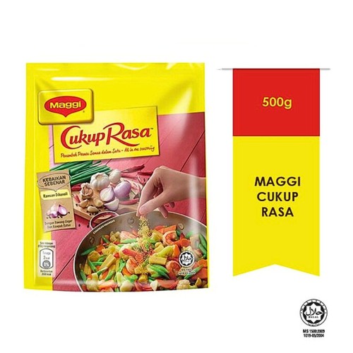 Maggi Cukup Rasa Halal Condimento Ajo Cebolla Mezcla Especias Potenciador del Sabor 500 g - Imagen 1 de 9