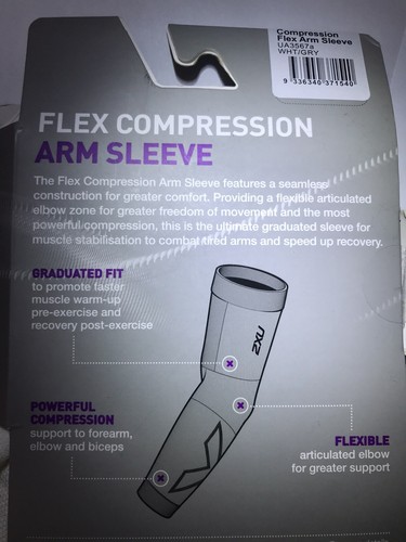 2xu arm sleeve White And Gray Size XL - Picture 7 of 10
