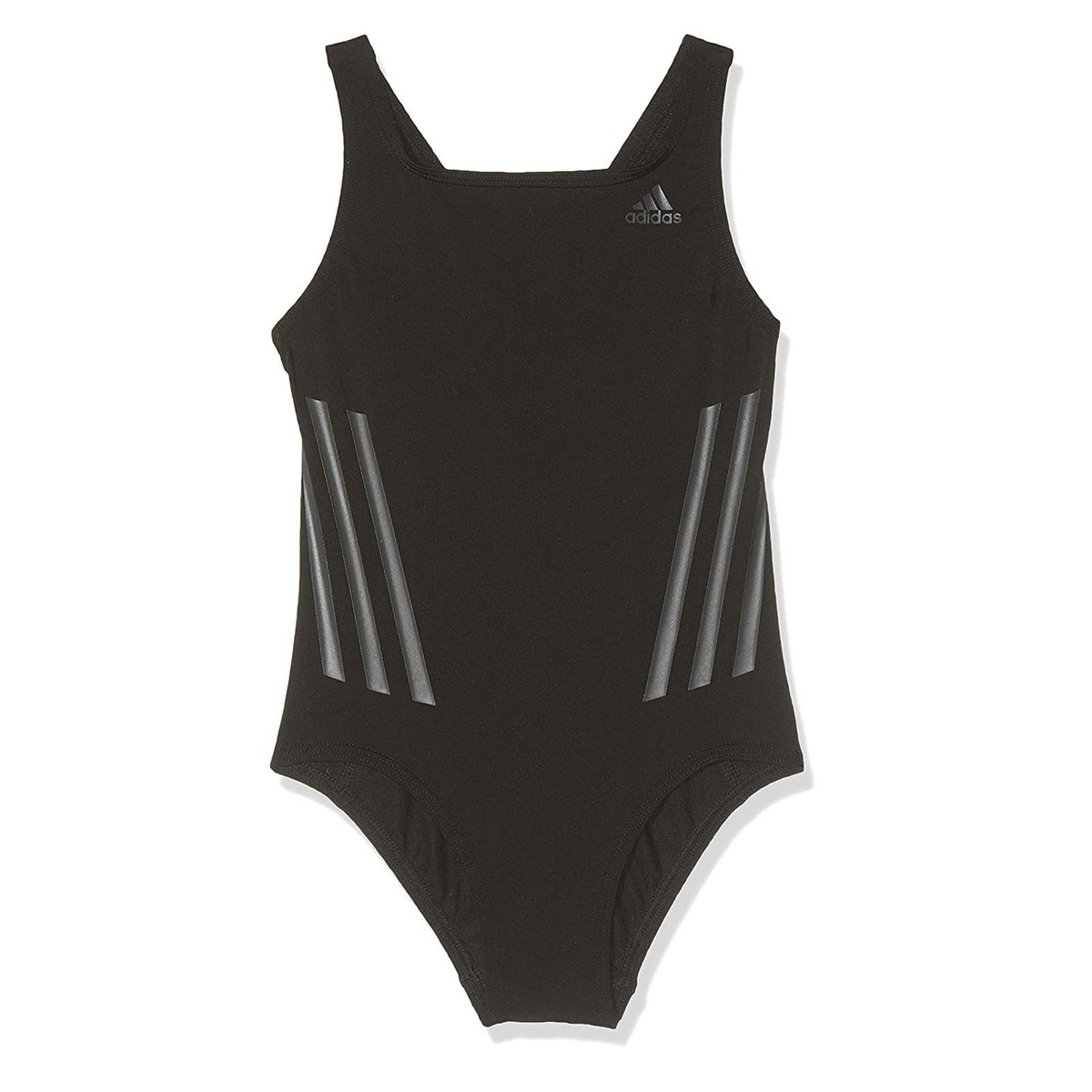 Adidas Performance Kids Girls Swimsuit Sport Suit Black Gray