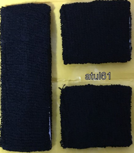 Sports Sweat Band Wristband Headband Set Squash Tennis Badminton Gym Yoga Class - Picture 2 of 114