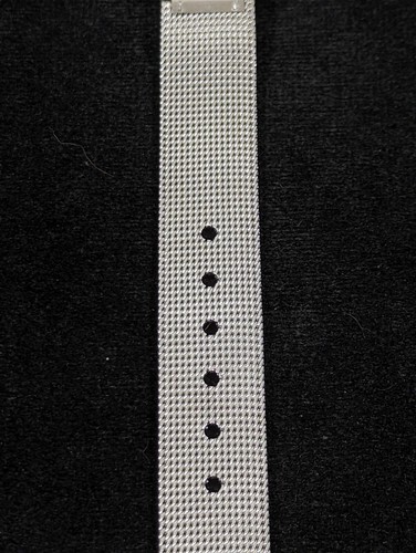 Collezio White Dial Round Silver Tone Case Mesh Band Watch - Picture 7 of 8