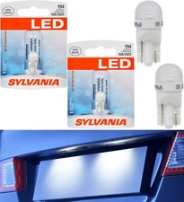 Sylvania LED Light 194 T10 White 6000K Two Bulbs License Plate Replacement OE