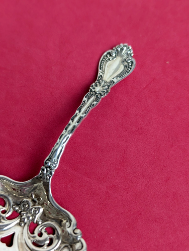 1910 ORIENT Sterling Silver by Alvin Bonbon Nut Scoop Spoon Ornate Fancy Server - Picture 2 of 5