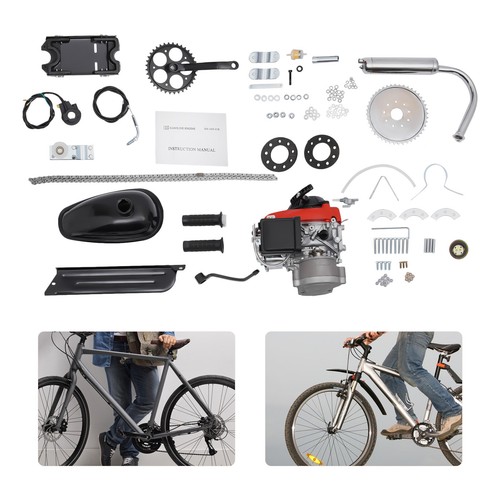 Kit de motor de bicicleta motorizada 1500W 4 tiempos gasolina gasolina transmisión por cadena 53CC EE. UU. - Imagen 22 de 22