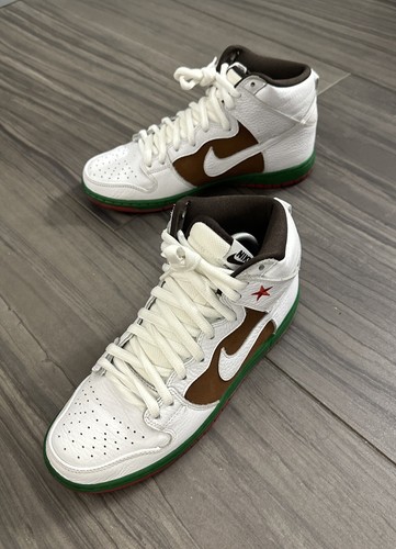 Nike Dunk SB High California Flag Schuhe Pecan 313171-201 Low Travis Herren Größe 9,5