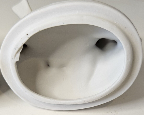 Vintage Lefton Schmuckkästchen mit Deckel rot gelb Vögel auf Ast Porzellan 3433 - Bild 6 von 11