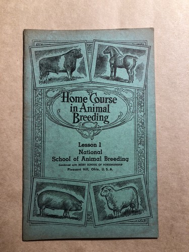 1944 Home Course in Animal Breeding, 10 Vol., Nat'l School Pleasant Hill, OH | eBay 1944 Home Course in Animal Breeding, 10 Vol., Nat'l School Pleasant Hill, OH | eBay