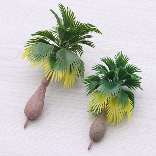 15 Pezzi Palme Miniatura Paesaggio Decorazione Modello Tropicale Decorazioni Paesaggio - Foto 7 di 12