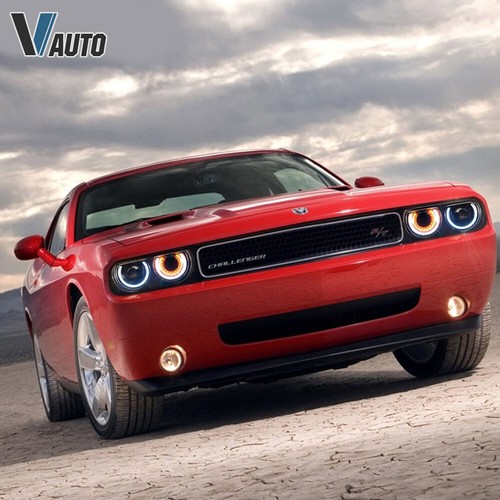 Faros de carcasa negra secuenciales VLAND para Dodge Challenger SE R/T 2008-2014 - Imagen 13 de 15