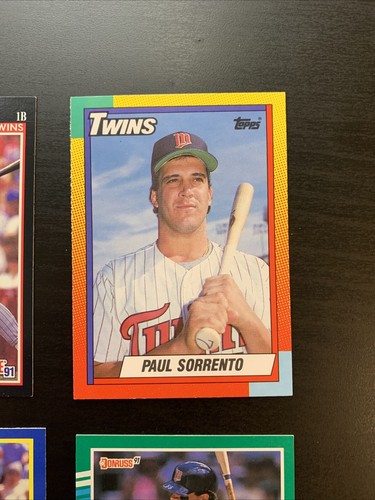 4 Card Paul Sorrento Lot VG MLB Baseball Twins - Picture 3 of 5