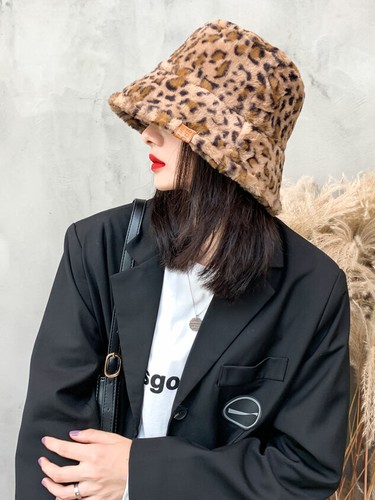 Cappello pescatore pile invernale donna tesa larga beige animalier donna  c124 | eBay