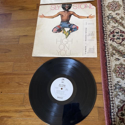 WLP- SLY STONE High On You LP Vinyl Epic - PE 33835 US (1975)-White Label PROMO