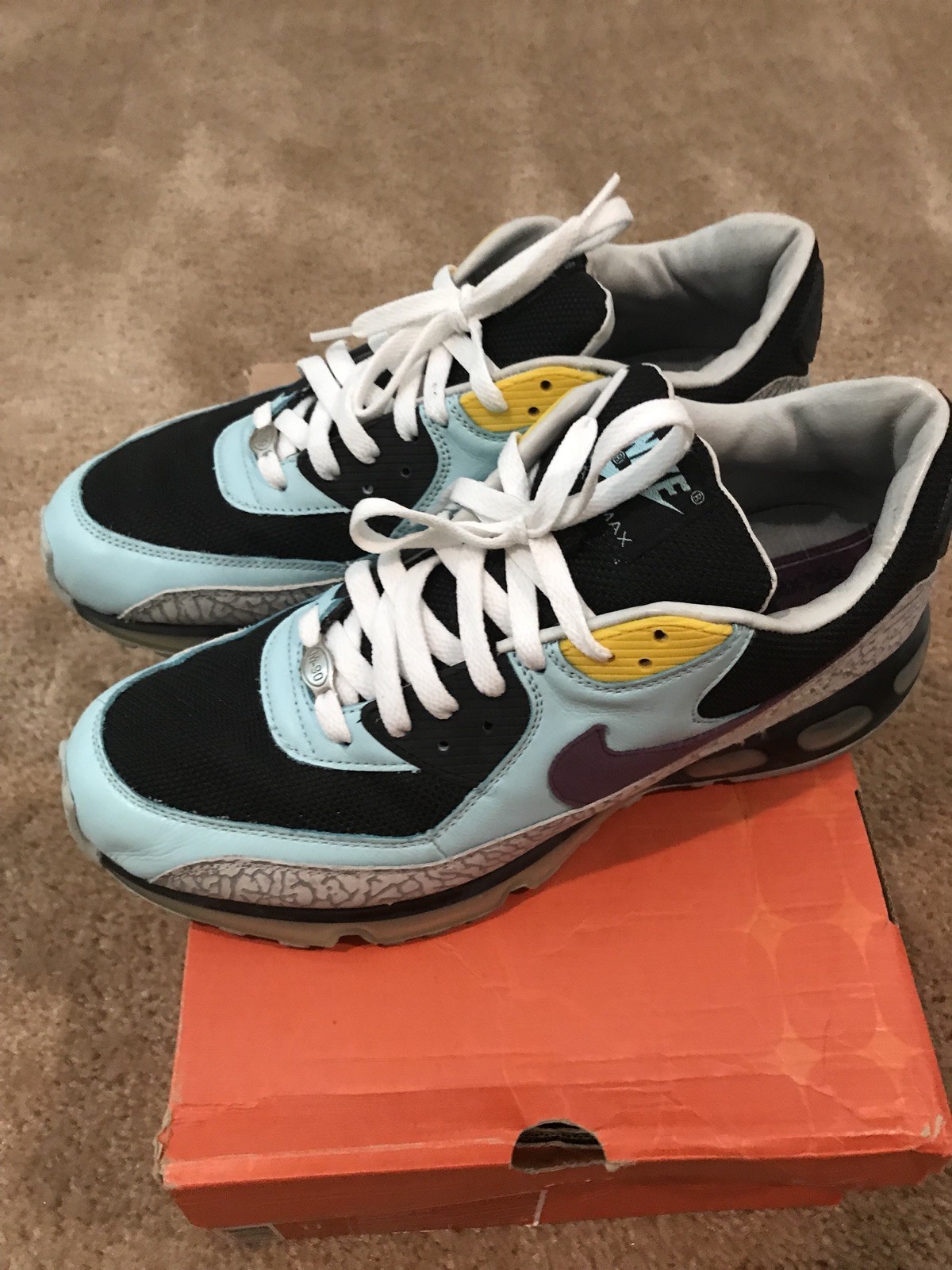 Nike air max stile nuovi uomini stile max ritmato che gray viola ah9711-001 sz 12 volt. 532cab Nike air max stile nuovi uomini stile max ritmato che gray viola ah9711-001 sz 12 volt. 532cab