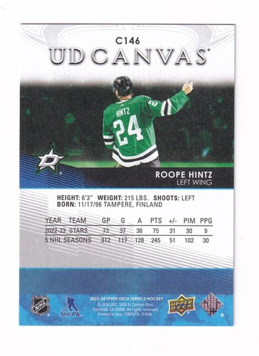 2023-24 UPPER DECK SERIES 2 HOCKEY CANVAS 3 CARD LOT - Imagen 6 de 8