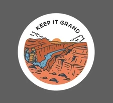 Keep It Grand Sticker Canyon Waterproof