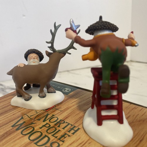DEPT 56 North Pole Woods "Scissors Wizards" 2er Set Zubehör 56923 mit Box - Bild 6 von 12