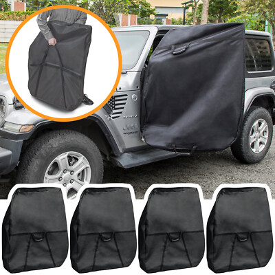 13110001 Hard Door Storage Bag Handle for Jeep Wrangler JK JL JT 1976-2024 4Pack