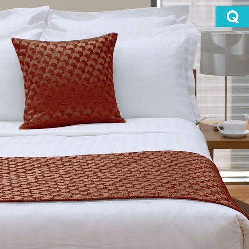 Cojín cuadrado o corredor de cama Regency Russet de Jason - Imagen 4 de 6