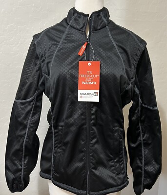 Warm R Freeze Out Long Sleeve Jacket Zipped Gilet Black/Grey