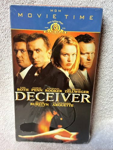 Deceiver (VHS, 1999) MGM Movie Time New w/ Watermark but torn plastic - Picture 1 of 4