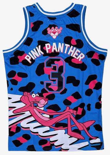 Pink Panther Leopard Miami Herren Kopfbedeckung Klassiker bestickt Basketball Trikot - Bild 3 von 6