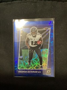 2021 Donruss Optic #210 Rashod Bateman Blue Scope Rated Rookie               V57