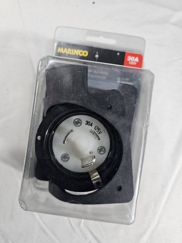Marinco 305CRMB replacement inlet interior 30 amp 125 volt boat marine In Box - Bild 2 von 4