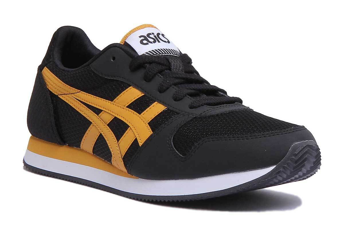 Asics Curreo 2 Men Casual Lace Up Mesh Trainers In Black Yellow Size UK 6 -12 Asics Curreo 2 Men Casual Lace Up Mesh Trainers In Black Yellow Size UK 6 -12