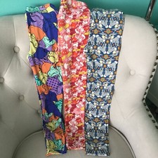 Lularoe Nightmare Before Christmas Thumper Mickey Kids L/XL Leggings