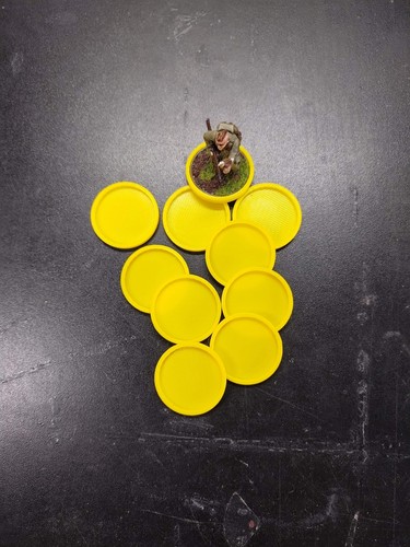 Etiquetas de identificación de 28 mm para miniaturas x10 - amarillo - Imagen 2 de 2