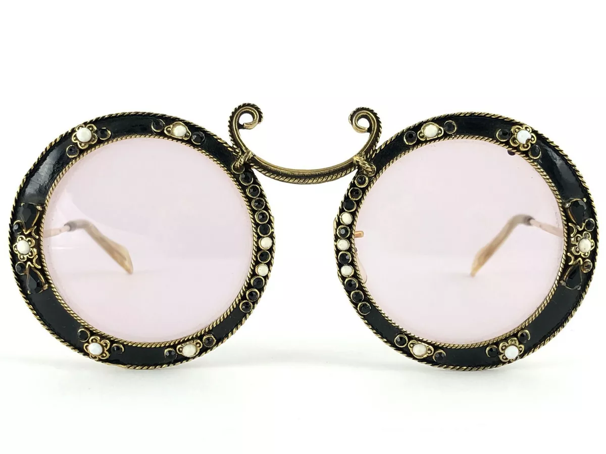 ULTRA RARE 1960 CHRISTIAN DIOR TURA ENAMEL BLACK ARCHIVE DIOR SUNGLASSES
