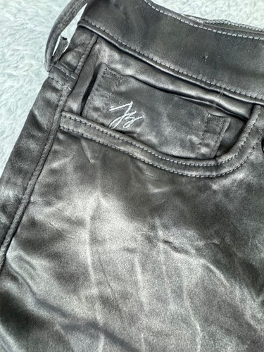Joan Smalls X True Religion Womens Mid Rise Halle Pants Sz 30 NWT Metallic Gray - Picture 5 of 21