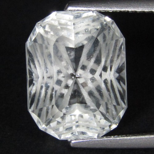 Impresionante piedra preciosa suelta Brasil corte mágico radiante topacio blanco natural de 9,94 quilates - Imagen 3 de 4