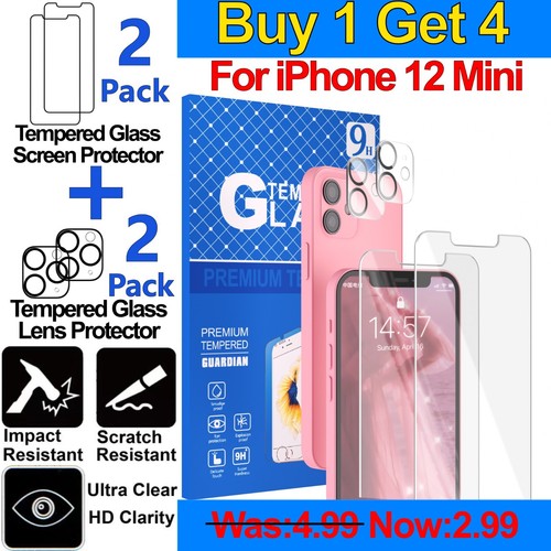Lente de vidrio templado y protector de pantalla para iPhone 14 13 12 11 Pro Max Mini Plus - Imagen 10 de 20