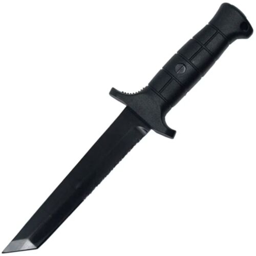 Cuchillo de combate BW COPIA navaja alemana KM2000 mango de plástico funda reproducción - Imagen 2 de 4