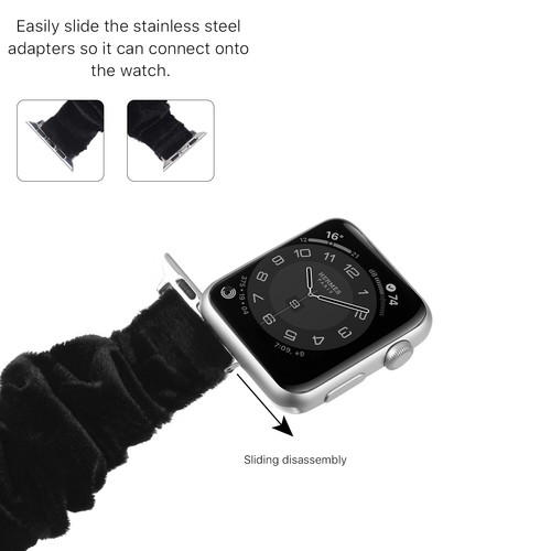Scrunchie Strap Watch bands Bracelet for Apple Watch 38mm 40mm 41mm 42mm 44mm - Picture 26 of 51