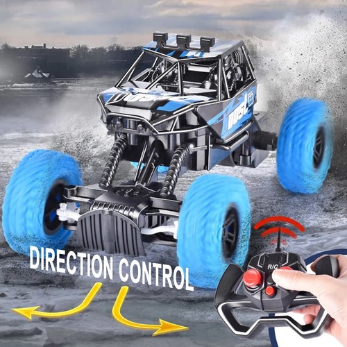 Remote Control Car Colorful Flashing Lights Rubber Wheels Off-Road Toy Car Kids - Picture 33 of 37