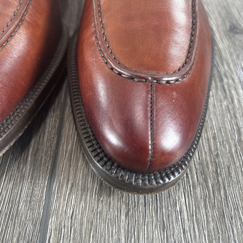 Magnanni Penny Loafers Dress Shoes Mens Size 8 M Brown Leather Moc Toe Slip On - Picture 6 of 19