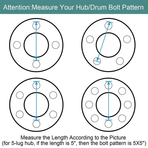 One 10" X 2-1/4" Trailer Brake Hub Drum Kit 6 on 5X5" For 3500 lbs axle -84557K - Picture 3 of 8