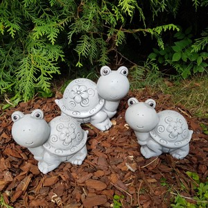 Details Zu Gartendeko Frostfest 3 Set Susse Schildkroten Familie Deko Garten Balkon Hochbeet